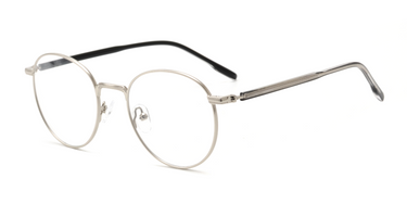 Men Vista Eyeglasses: Pavel -  Silver - SpecSMART Eye Clinic (diagonal View)